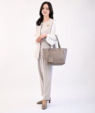 Pointer 日本製 本革バックルパンプス オークグレー