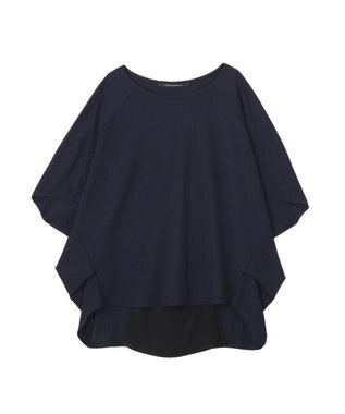 YECCA VECCA 異素材切替バックデザインプルオーバー Navy