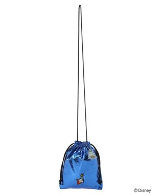 Green Parks ドナルドダック９０ｔｈ／ラメ巾着ポシェット Blue