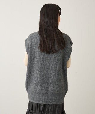 CRAFT STANDARD BOUTIQUE Ｖネックオーバーサイズニットベスト Gray Mixture
