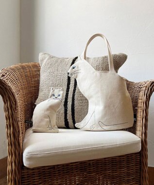 ROOTOTE 1117【ネコポーチ】EU.ウイズルー.オスワリネコ-A 01：シロ