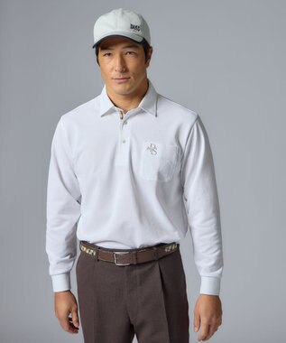 MEN / 定番】アロフトUVケアカノコ 長袖ポロシャツ / DAKS GOLF