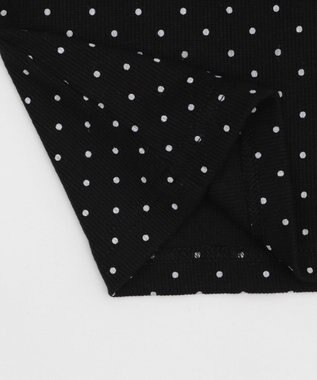 WEGO 【カップ付きインナー】ドット柄レースlカップインタンク ブラック