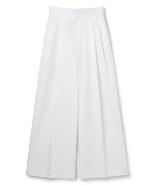 uncrave コットンクロスプレーン ワイドトラウザー オフ