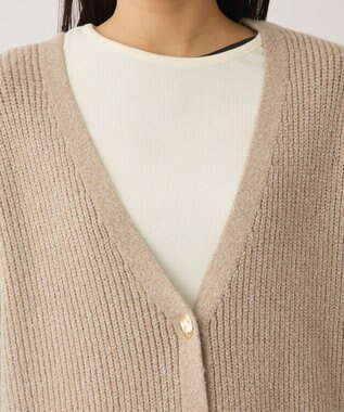 CRAFT STANDARD BOUTIQUE Ｖネックオーバーサイズニットベスト Beige Mixture