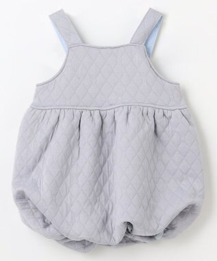 組曲 KIDS 【80-100㎝】ハートキルト ジャンスカ サックスブルー系