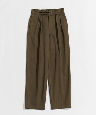 LENO DOUBLE BELTED GURKHA TROUSERS 《UNISEX》 ダブルベルトグルカパンツ KHAKI
