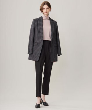 ICB L 【洗える】リヨセルカシミヤスムース ハイネックカットソー ヘイズピンク系