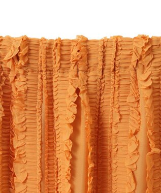 Green Parks ジャガードストライプフリルＩラインスカート Orange