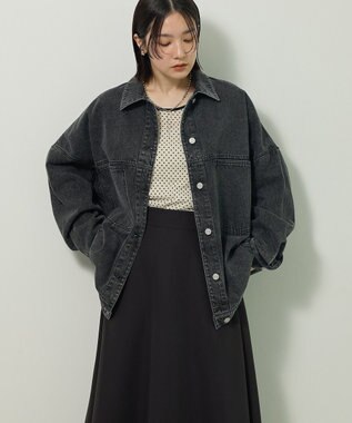 Green Parks ＢＩＧシルエットＧジャン Black