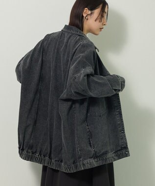 Green Parks ＢＩＧシルエットＧジャン Black