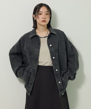 Green Parks ＢＩＧシルエットＧジャン Black