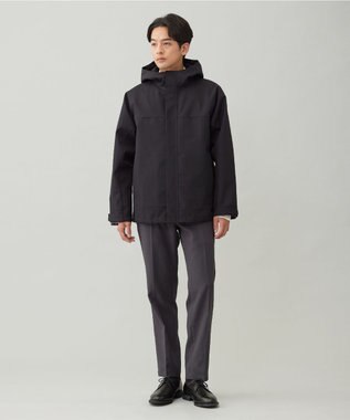 UNFILO MENS 防風撥水 フードブルゾン ブラック