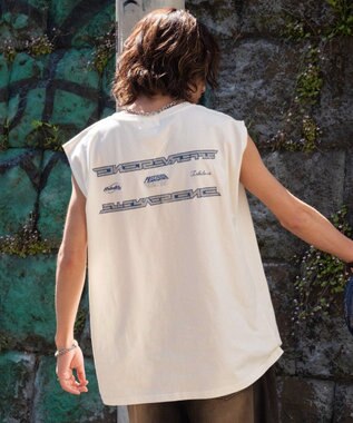 WEGO 【ユニセックス着用ITEM/MLサイズ展開】ヴィンテージライクグラフィックノースリーブ 柄11