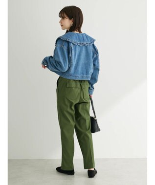 Green Parks ・Ｄｏｕｂｌｅ　Ｆｌａｇｓ　フリルカラーＧジャン Light Indigo