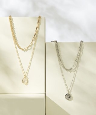 23区 【WEB&一部店舗限定】アシンメトリーチェーンコイン ネックレス