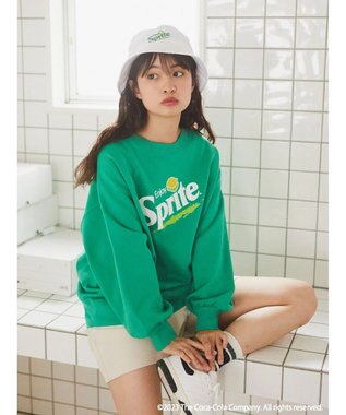 earth music&ecology 別注Ｓｐｒｉｔｅ「R」スウェット Green