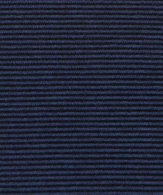 JOSEPH ABBOUD MOUNTAIN 【WEB限定・SPACE/チクチクしない/イージーケア/3シーズン対応】 SNOWYボーダーニットＴシャツ ブラック系1