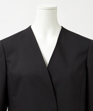 23区 L 【エステータ】ライトダブルクロス ジャケット ブラック系