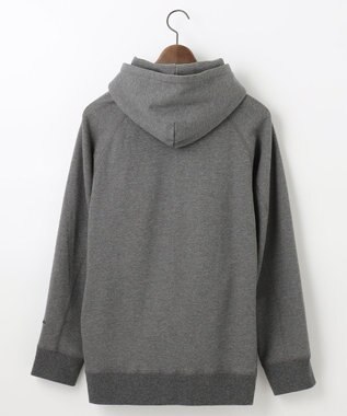 JOSEPH ABBOUD MOUNTAIN 【SPACE／UNISEX】OGパイルエンブロイダリー パーカー グレー系