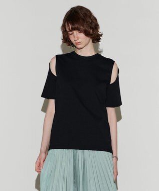 NAVE 【Nave　洗える】クリアジャージー Tシャツ ブラック系