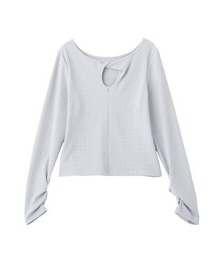 earth music&ecology 【前後2WAY】ツイストカットアウトプルオーバー Sax