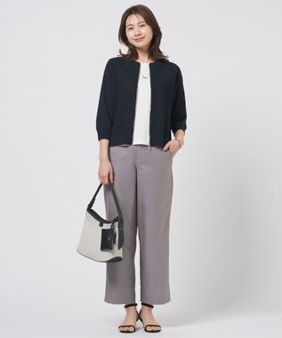 J.PRESS LADIES 【リバーシブル】エポバー ネックレス シルバー×ネイビー系