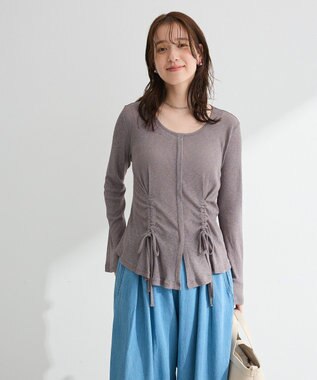 Green Parks シアーリブシャーリングプルオーバー Gray