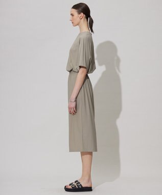 ICB 【UVカット・接触冷感・速乾】マットスキューバ  ワンピース クリームブラウン系