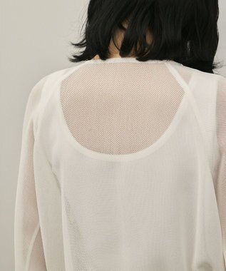 GRACE CONTINENTAL ノーカラーカラミブルゾン ホワイト