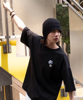 WEGO 【ユニセックス着用ITEM/SMLサイズ展開】別注BENDAVISワンポイントT（SS） ブラック