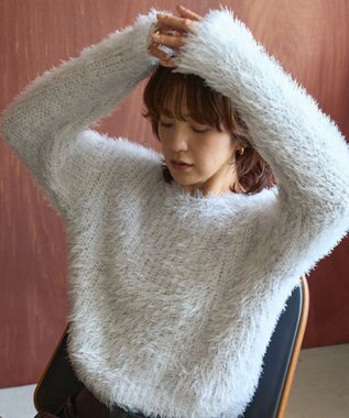 AMERICAN HOLIC シャギーニットプルオーバー Light Gray