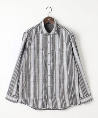 JOSEPH ABBOUD 【キングサイズ・2WAY】リバーシブル シャツ グレー系