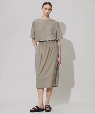 大きいサイズ＊ICB 接触冷感UV アムゼン 限定 ワンピース＊２３区自由区組曲 UVカット・接触冷感・速乾】マットスキューバ ワンピース / ICB