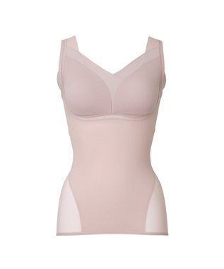 BRADELIS New York 【Yukine inc. 】ゆきねえモアソフト快適フルカップブラキャミ23 接触冷感 速乾 蒸れにくい ピンクベージュ