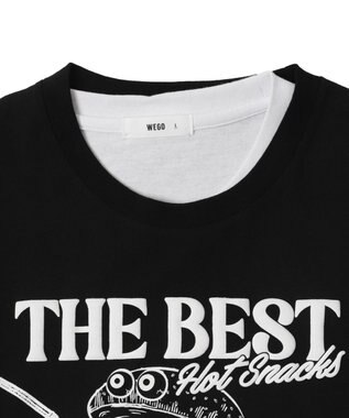 WEGO 【ユニセックス着用ITEM】グラフィックアンサンブルT（LS） ブラック