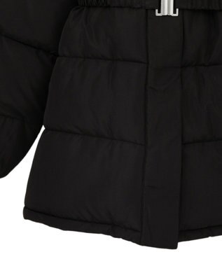 Green Parks ・ｓｗｉｎｇ　ｂｙ　ファイバーダウンベルト付コート Black