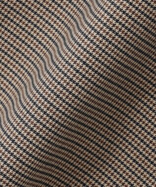 J.PRESS YORK STREET 【UNISEX】クラシックチェック ワイドバギーパンツ キャメル系3