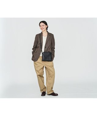 genten エッセンシャルゴート ミニショルダーバッグ クロ