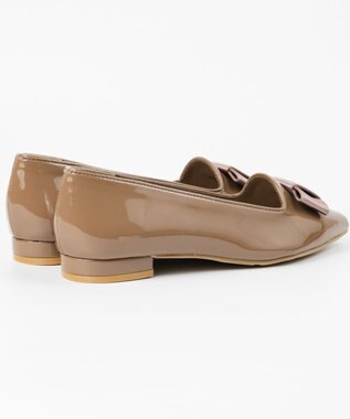 BONTRE 【PRECIEUX JOUET/プレシュウジュエ】ポインテッドリボンパンプス ライトブラウン