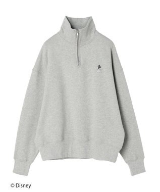 CRAFT STANDARD BOUTIQUE 【Ｄｉｓｎｅｙ】Ｈａｌｆ　Ｚｉｐ　Ｓｗｅａｔ Gray Mixture