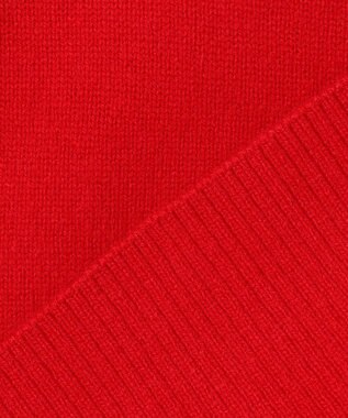 UNFILO カシミヤブレンド クルーネックニット レッド