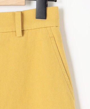 SHARE PARK LADIES 【洗える】モールスキンスカート イエロー系