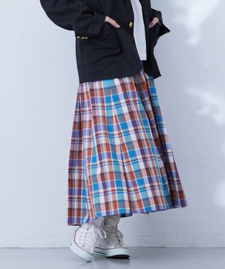 J.PRESS YORK STREET 【WOMEN】チェックフレアスカート
