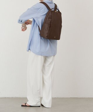 russet ＜背面メッシュ仕様＞レザーリュックサック(CE-1373) D.Brown