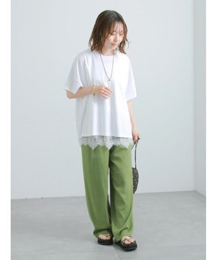 Te chichi スカラップレースヘムタンクトップ オフホワイト
