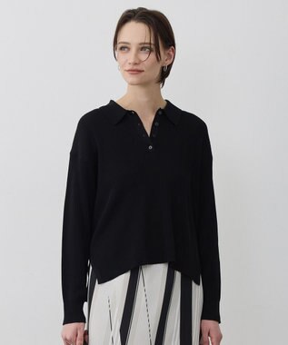 ICB L マーセライズコットンポロ ニット