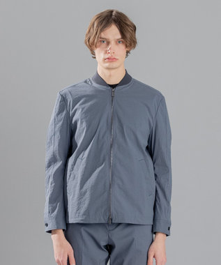JOSEPH HOMME スーパーストレッチウェザー　ジップアップブルゾン ライトグレー系