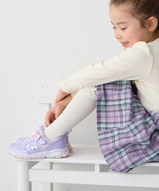 ANY KIDS 【any FAMオリジナルモデル】瞬足 ガーリースニーカー ラベンダー