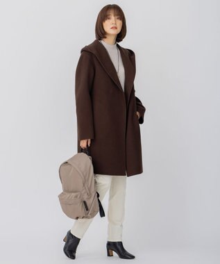 23区 S 【洗える】セミウーステッドウール パフスリーブ ニット ライトベージュ系